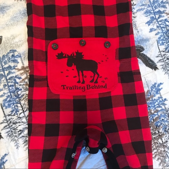 🌟3/$25 SALE🌟Plaid Footless Pajamas - 6-12 M - Picture 4 of 5
